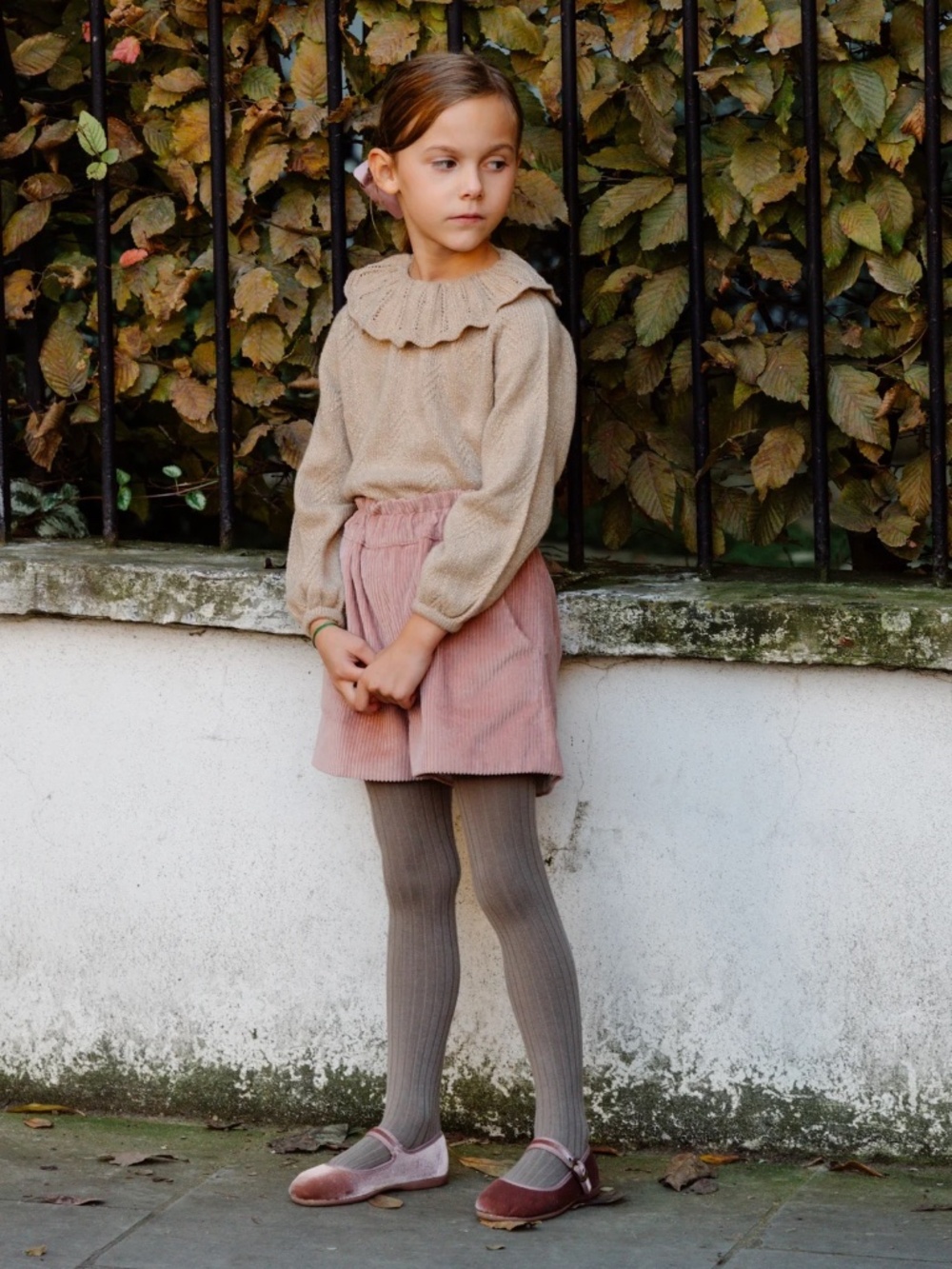 Amaia Kids Dusty Rose Velvet Mary Jane Shoes Girls EU 33 US 2 Blush Pink Spain